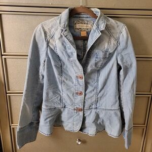 Pilcro and the letter press jean jacket by Anthropologie